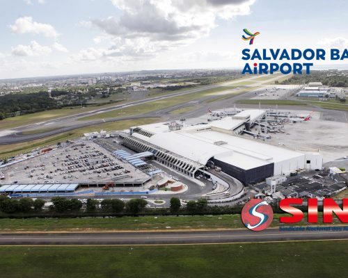 Vista aérea  Aeroporto Internacional de Salvador — Deputado Luís Eduardo Magalhães (LEM)